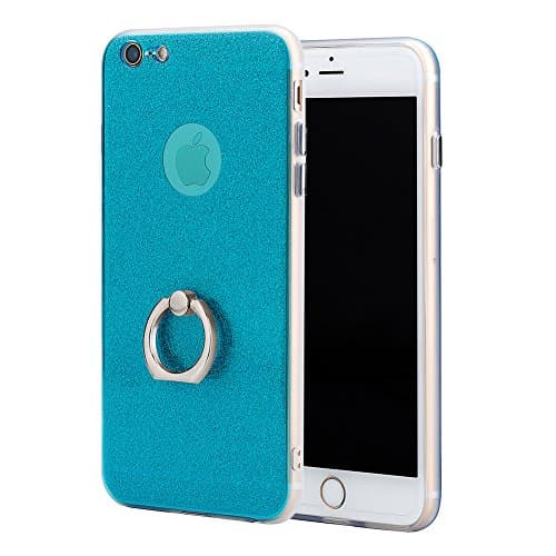 iPhone 6 Plus Case,iPhone 6s Plus Case,I SANG Multi-color Cover Cases with Aluminum Ring Stand for iPhone 6&6s Plus 5.5 Inch-Blue