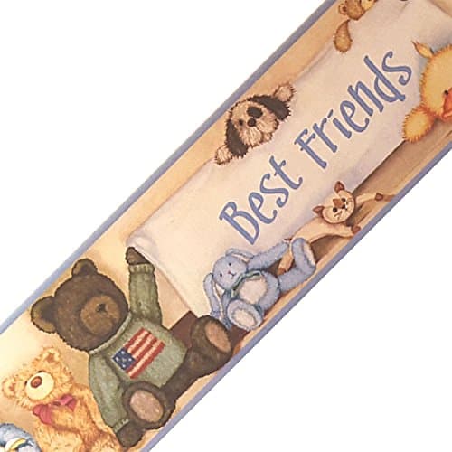 Cuddle Buddles Stuffed Animals Prepasted Wallpaper Border