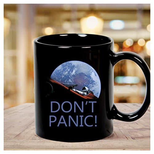 Spacex DON'T PANIC In Space Mug