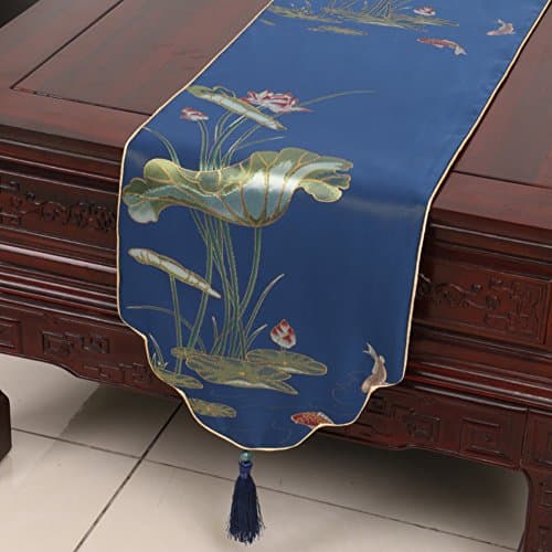 classical table runner/ Gabe/Lotus coffee table cloth/ flag/ flag/ Gabe/ decorative/ table-A 33x270cm(13x106inch)