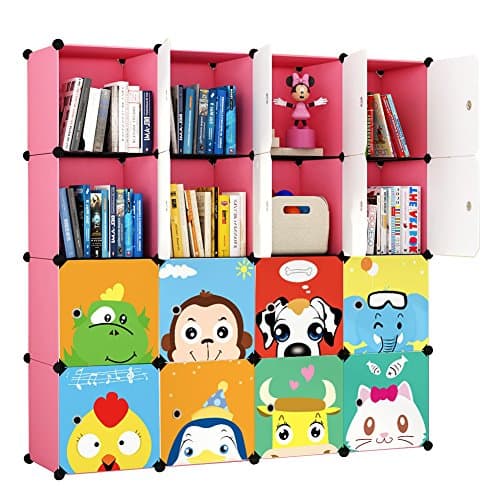 Bookcase Toy Storgae 16 Cube (Pink)