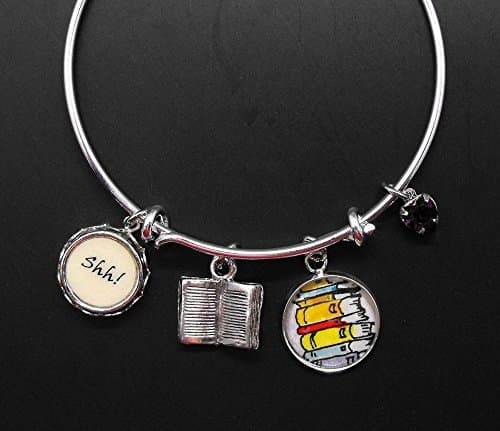 Library Librarian SHH! Adjustable Bangle Bracelet
