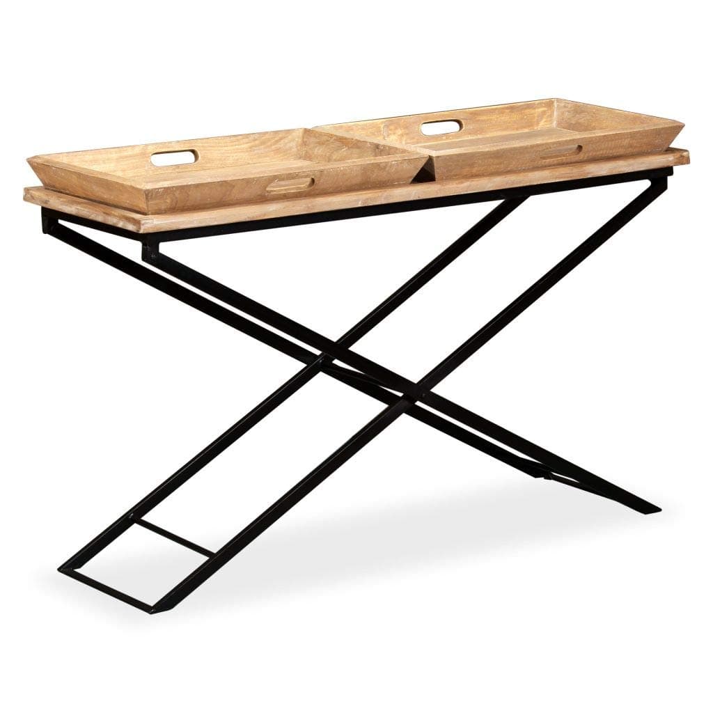 Retrome Console Table Solid Mango Wood 130x40x80 cm