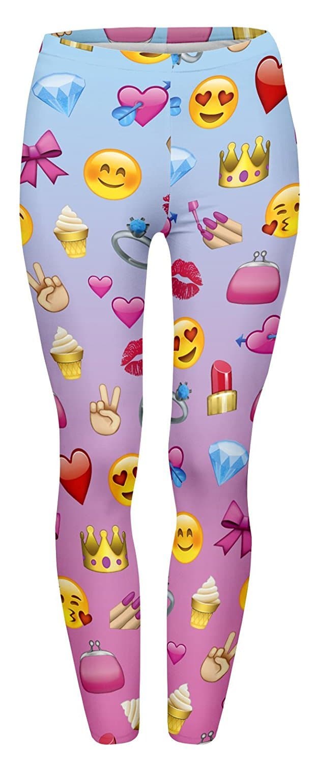 Women's Digital Print Soft Basic Solid Cosmic Galaxy Stretch Fashion Leggings Fabric Upgrade