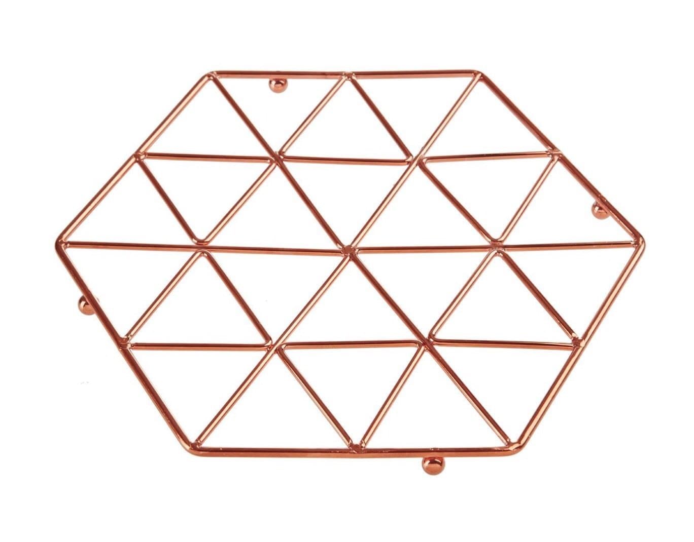 Vertex Copper Trivet - Hot Plate Surface Protector Stand