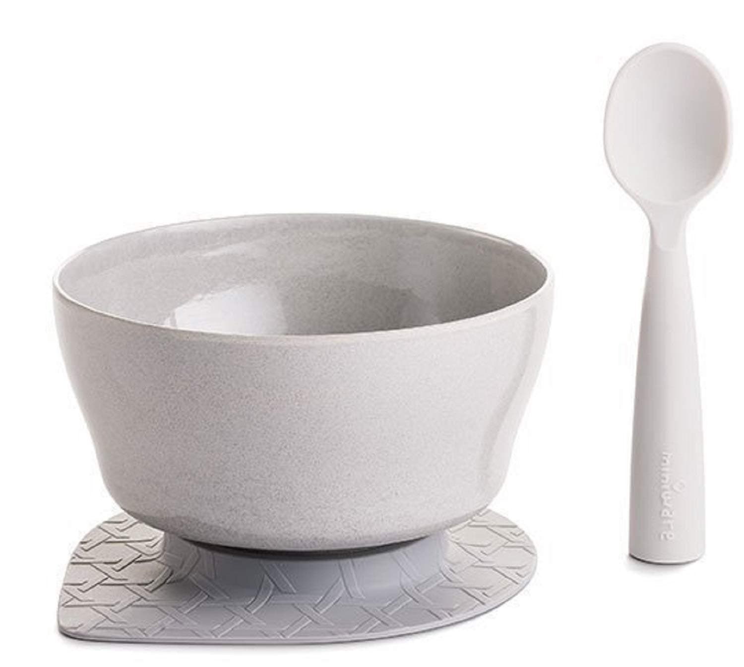 Miniware First Bites Set - Nordic Lake + Gray Spoon