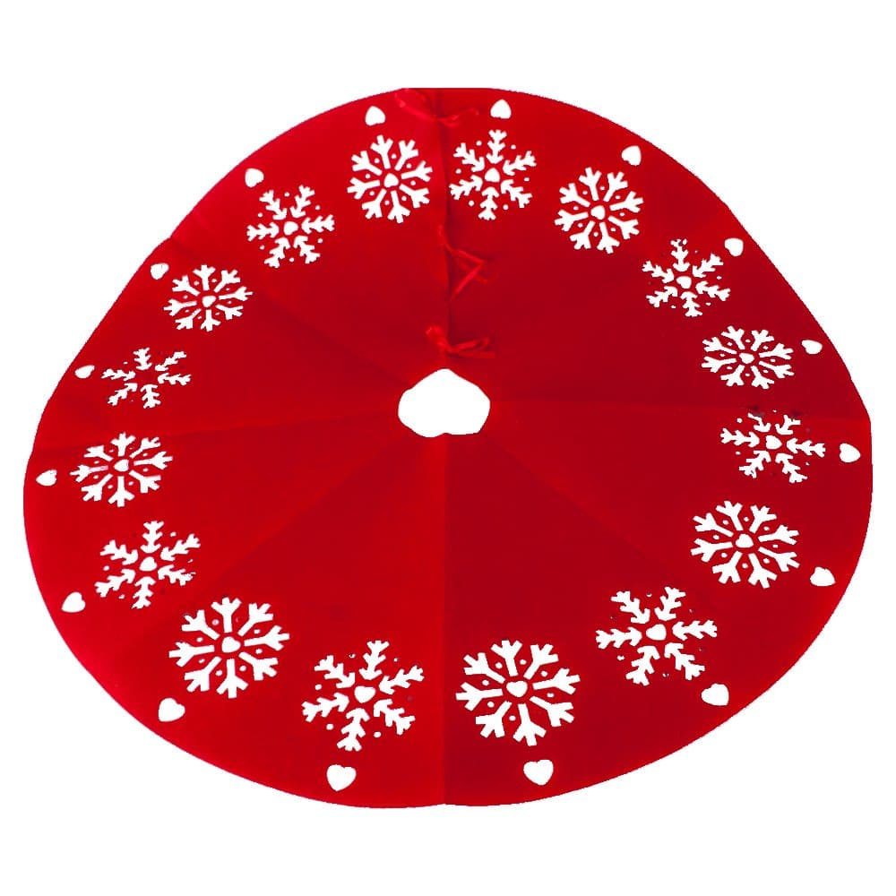 Snowflake Pattern Christmas Tree Skirt