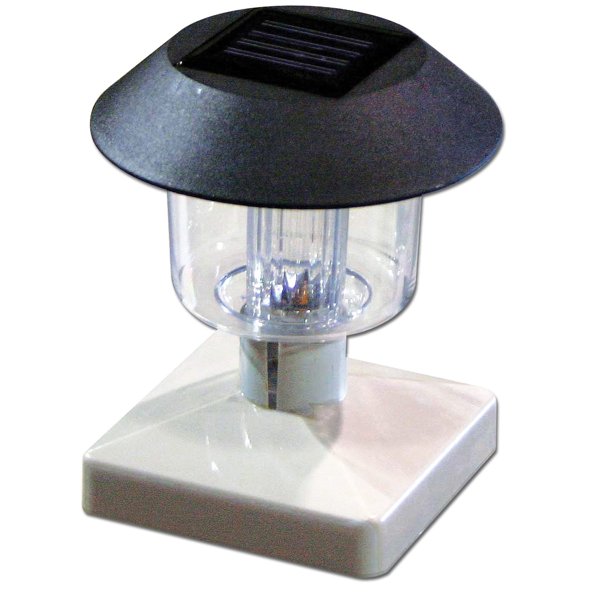 Resin Pool Deck Post Solar Lights - 4 Pack