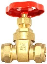 15mm Compression Brass Gate Valve