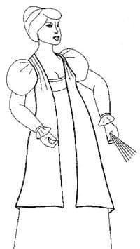 1800-1820 Open Robe Pattern