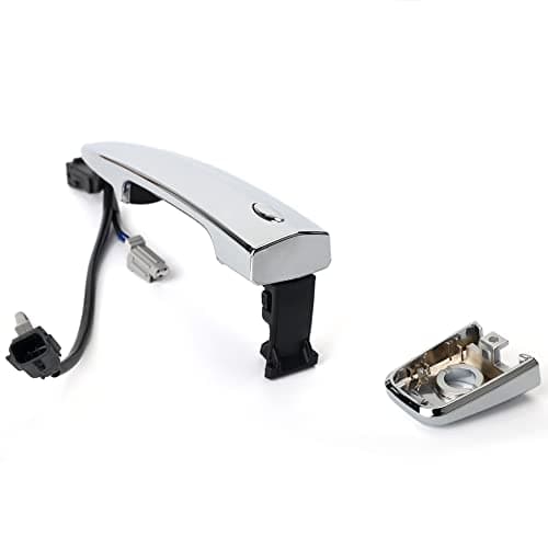 806469N00A Exterior Chrome Door Handle Front Left Driver Side, with Sensor and Smart Keyless Entry System, for 2009-2018 Nissan Sentra/Maxima/Murano/Leaf Replace# 80646-9N00A 806451AA0A