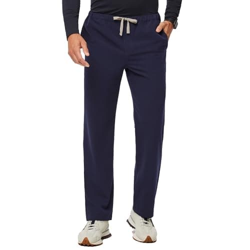 FIGS Pisco Basic Scrub Pants for Men — Structured Fit, Straight Leg, 4 Pockets, Anti-Wrinkle Men’s Scrub Pants