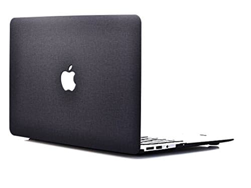 MacBook Pro 15 Retina Case, L2W Cloth Pattern Hard Shell Case Cover for 15-inch MacBook Pro with 15.4" Retina Display (Model: A1398) - Black