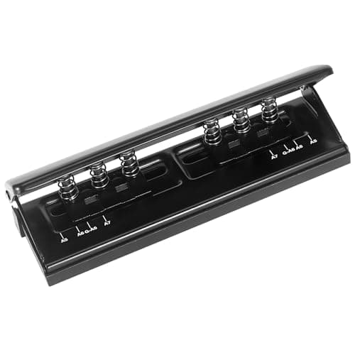 Adjustable 6-Hole Punch for A5 Six Ring Binder Planner