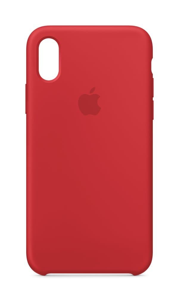 Apple Silicone Case (for iPhone X) - Red Raspberry