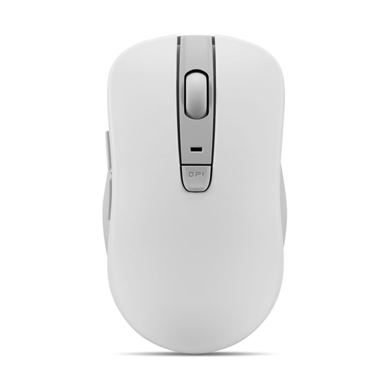 Lenovo Bluetooth Silent Mouse (WL300) - 5 Button Computer Mouse with Silent Left & Right Click – Sculpted Grip, Microsoft Swift Pair, Up to 1600 DPI (White)