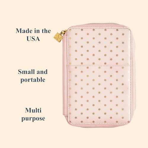 Ultimate Planny Pack - Planner Accessory Pouch. Inside Pockets and Extended Metal Zipper. Elastic Band to Secure Around Planner. Vegan Leather Organizer by Erin Condren