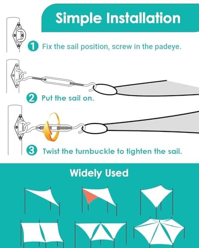 Sun Shade Sail Fixing Kit