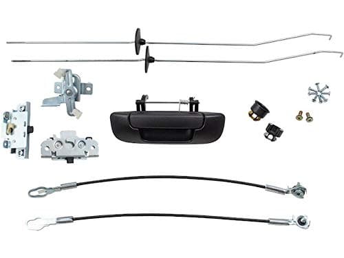 Tailgate Latch and Handle Kit with Hardware - Compatible with 2002-2008 Dodge Ram 1500