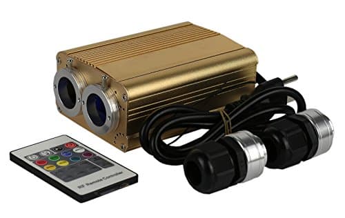 Decoration Fiber Optic Light Source 35w Led Engine Wireless Rf Remote Dual Output Optical Fiber Lamp