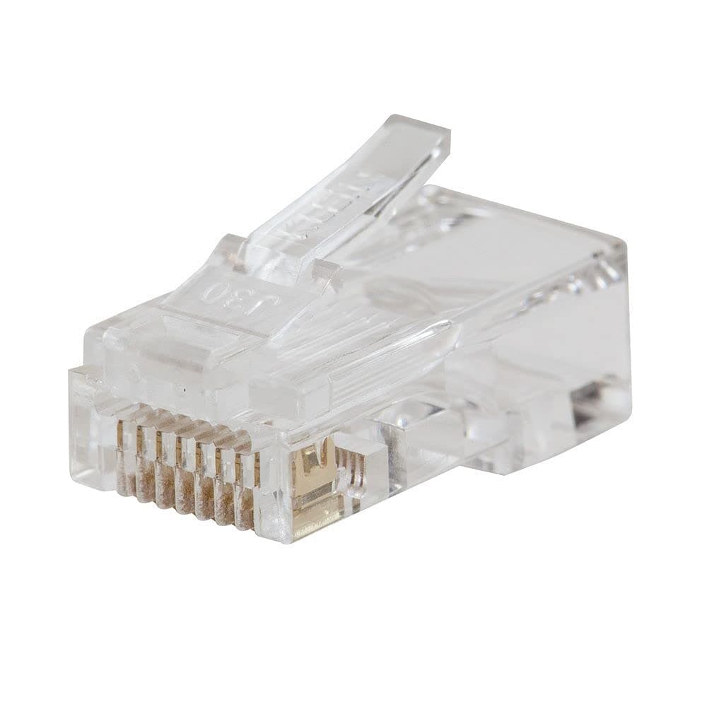 VDV826-703 Pass-Thru Modular Data Plug, RJ45 CAT6, Pass Through Connectors 50-Pack