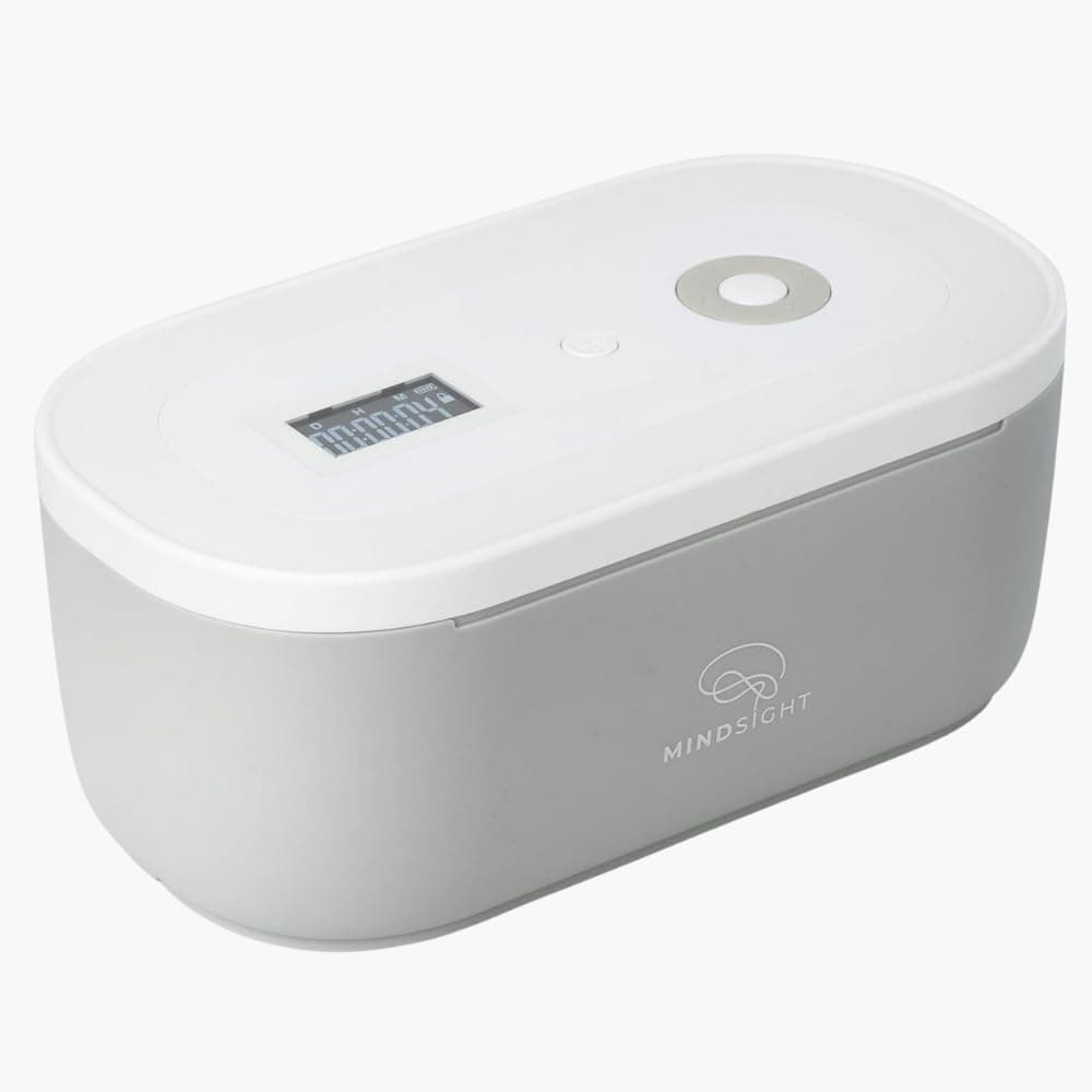 Mindsight Timed Locking Box for Solving Phone, Video Games, Snacks and Hungers | Out of Sight | Simple Mindfulness Tool for Living at the Moment | Stress and Anxiety Relief | Teenagers/Adults