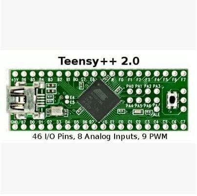 Teensy 2.0++ USB AVR Development Board ISP U Disk Keyboard Mouse Experimental Board AT90USB1286