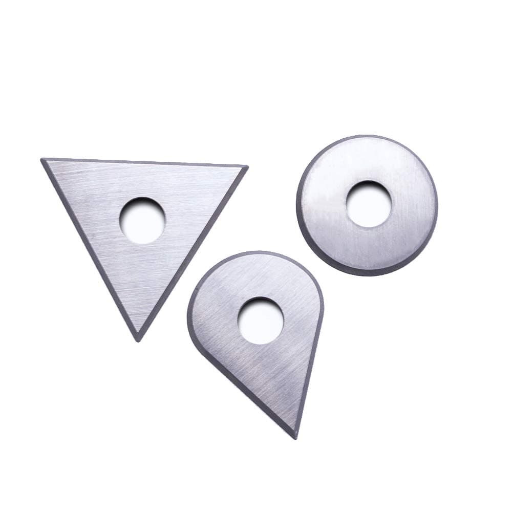 Carbide Paint Scraper Replacement Blades Round, Triangular and Drop Shaped Scraper Blades Fits BAHCO 625 Hand-hold Scrapers, for Removing Paint Glue Varnish Rust,3pcs/set