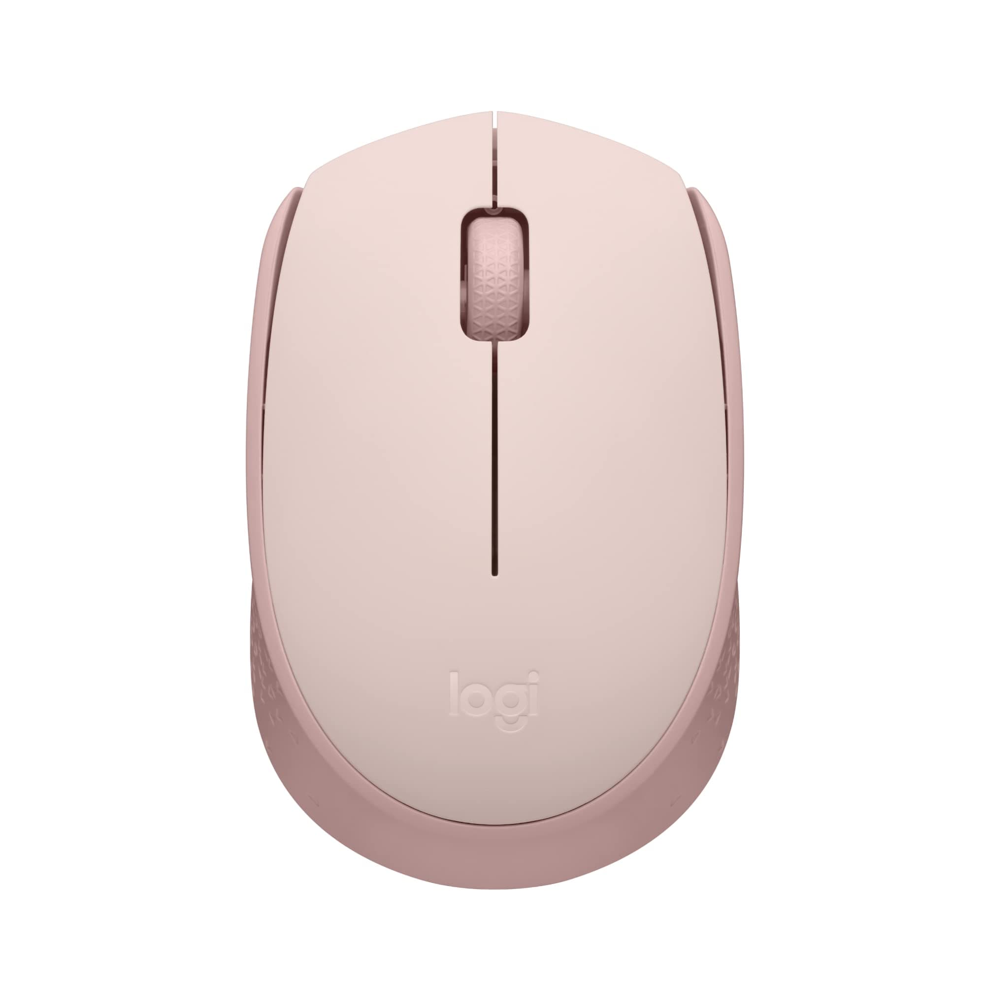 M171 Wireless Mouse for PC, Mac, Laptop, 2.4 GHz with USB Mini Receiver, Optical Tracking, 12-Months Battery Life, Ambidextrous - Rose