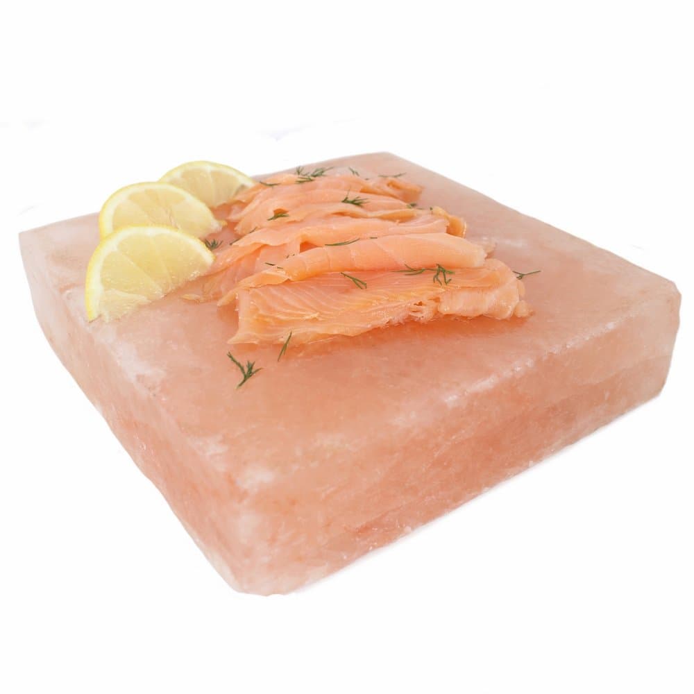 something different Square Himalayan Salt Cooking Brick, Orange, 21 x 4 x 21 cm