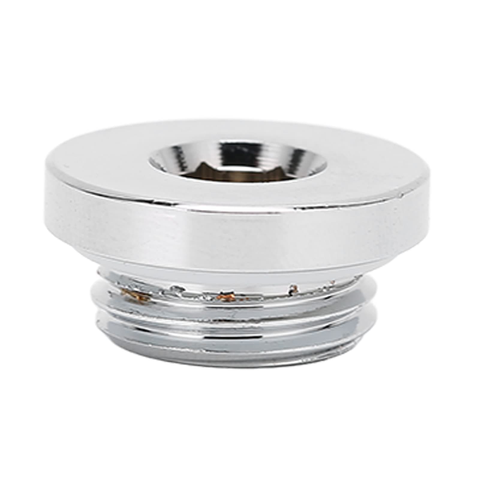 ANGGREK Compression Fitting G1/4 Thread Water Stop Plug, Brass Material, Hexagonal Design for Easy Installation (Silver)