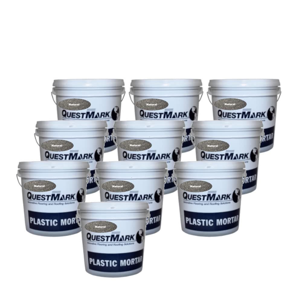 QuestMark2128 Sub-Zero Epoxy Concrete Floor Patch - 1/4 Pallet (10 x 2 Gallon Unit), Natural- Fill and Repair Cracks and Holes in Cold Storage, and Sub-Zero Walk in Freezers