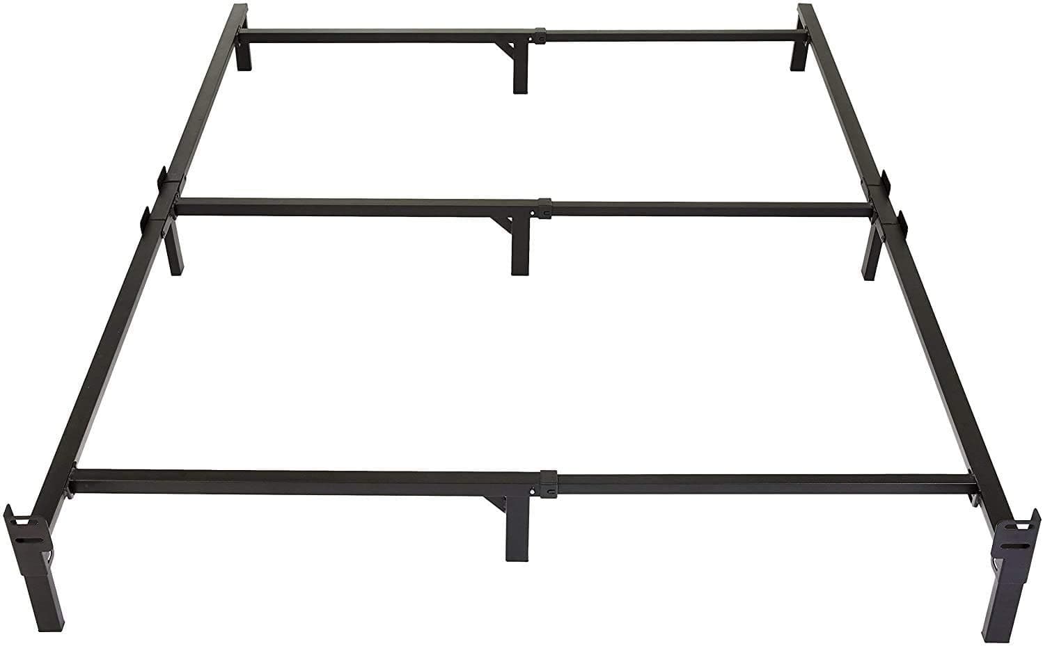 Amazon Basics 9-Leg Support Bed Frame - Strong Support for Box Spring and Mattress Set - Tool-Free Easy Assembly - King Size Bed