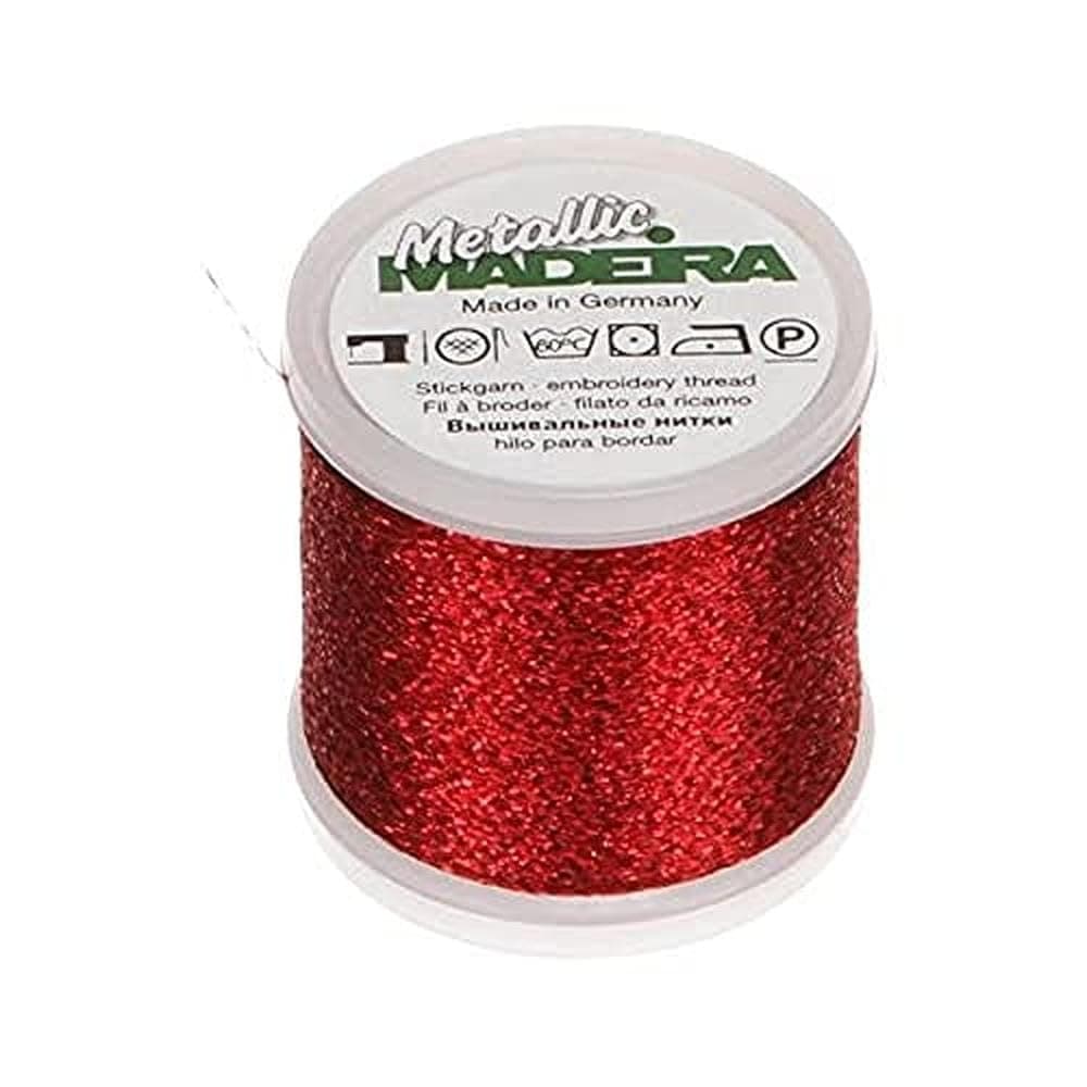 Madeira200 m Metallic Thread, Red