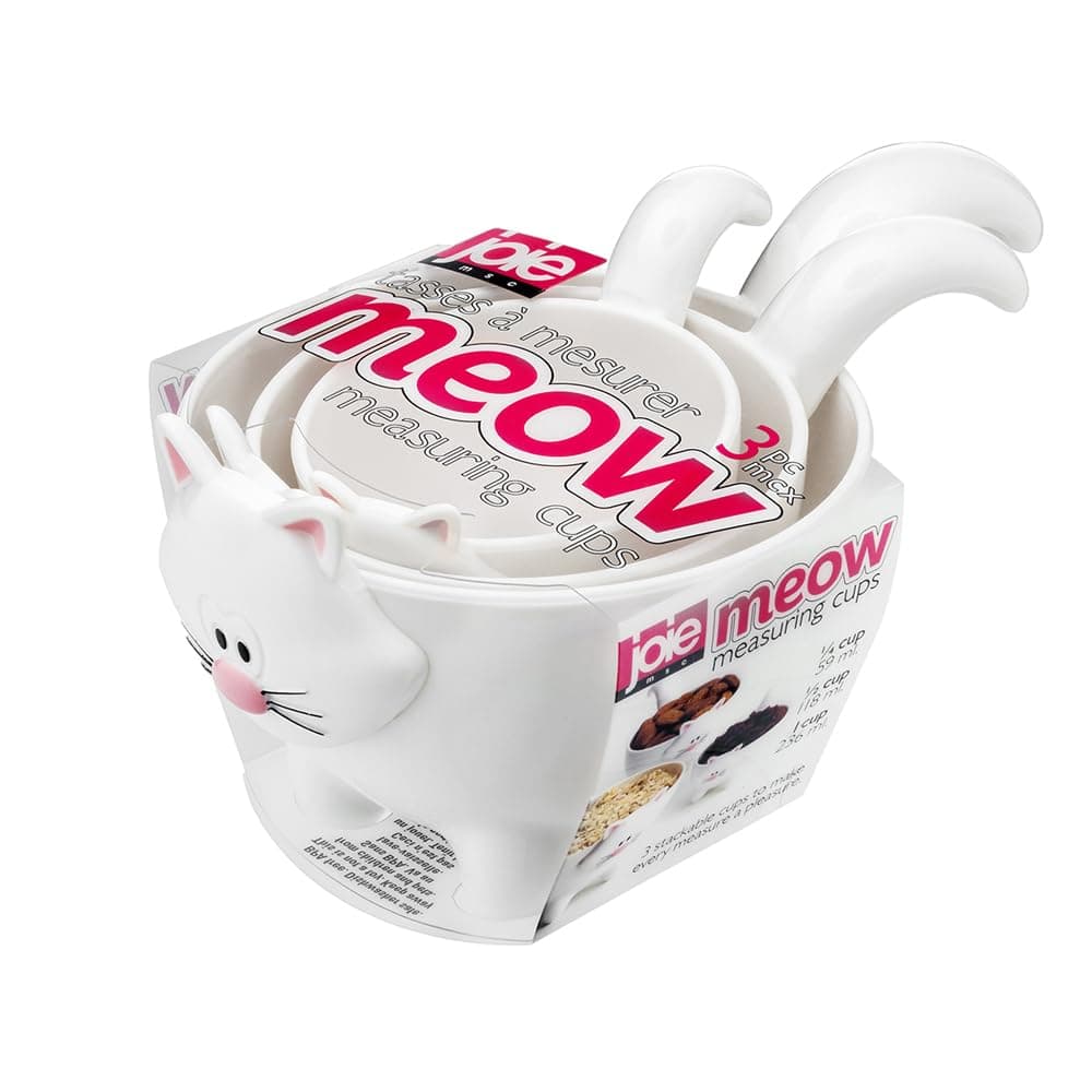 Meow Cat Stackable Kitchen Measuring Cups Set, Colors May Vary
