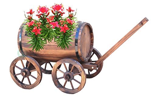 Large Barrel Wagon Planter
