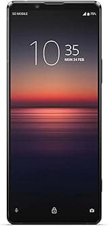 Xperia 1 II - 6.5 Inch 21:9 CinemaWide 4K HDR OLED Display - Triple Lens Camera - 3.5 mm Audio Jack - Android 10 SIM Free - 8 GB RAM - 256 GB Storage - with IP65/68 Rating - Single Sim, Black