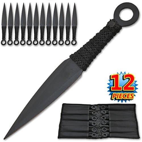12 Pc Naruto Anime Throwing Knife Set W/Case