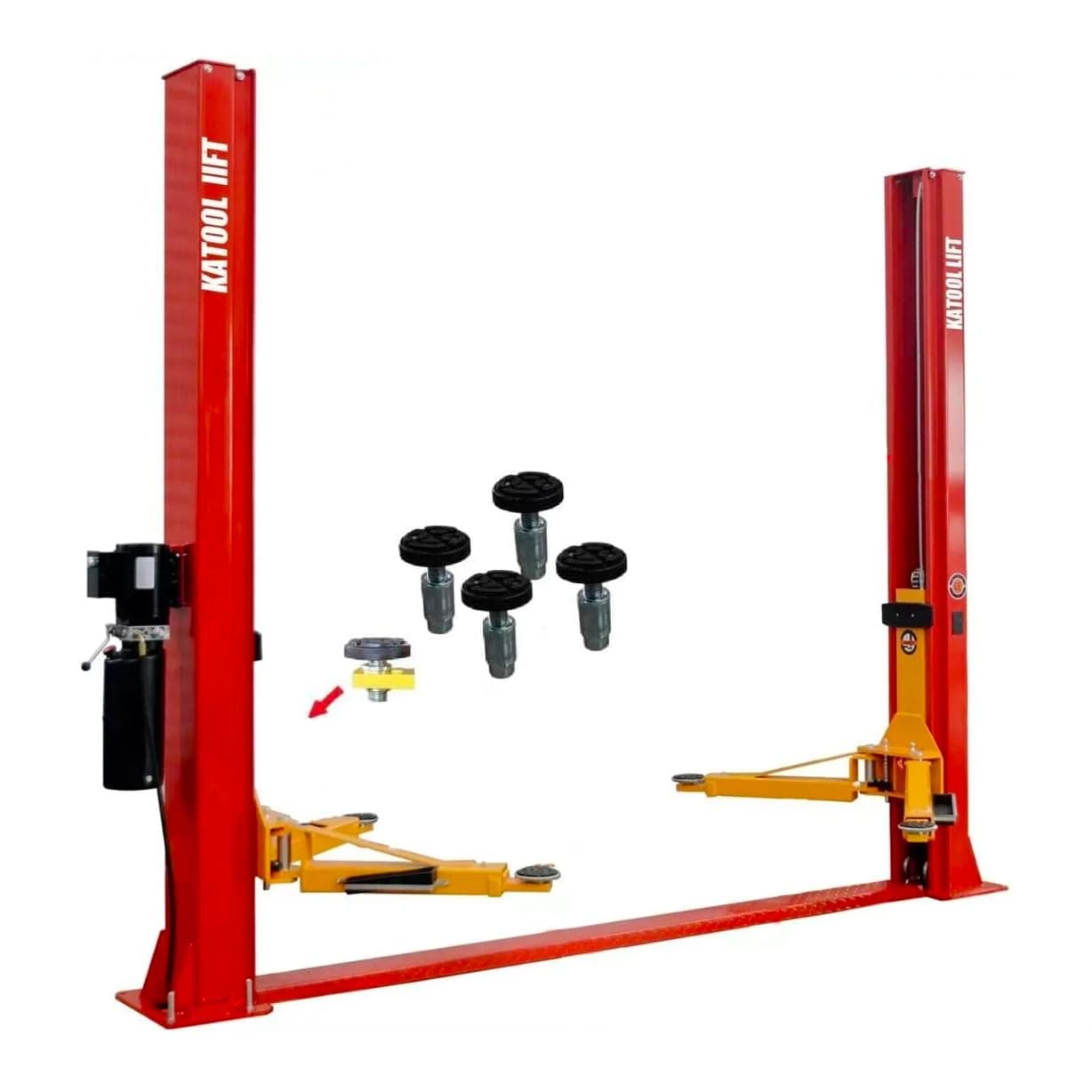 KATOOL 10000 lbs 2 Post Car Lift 2 Posts Lift Auto Lift with Floor Plate for Shop Repair or Home Garage
