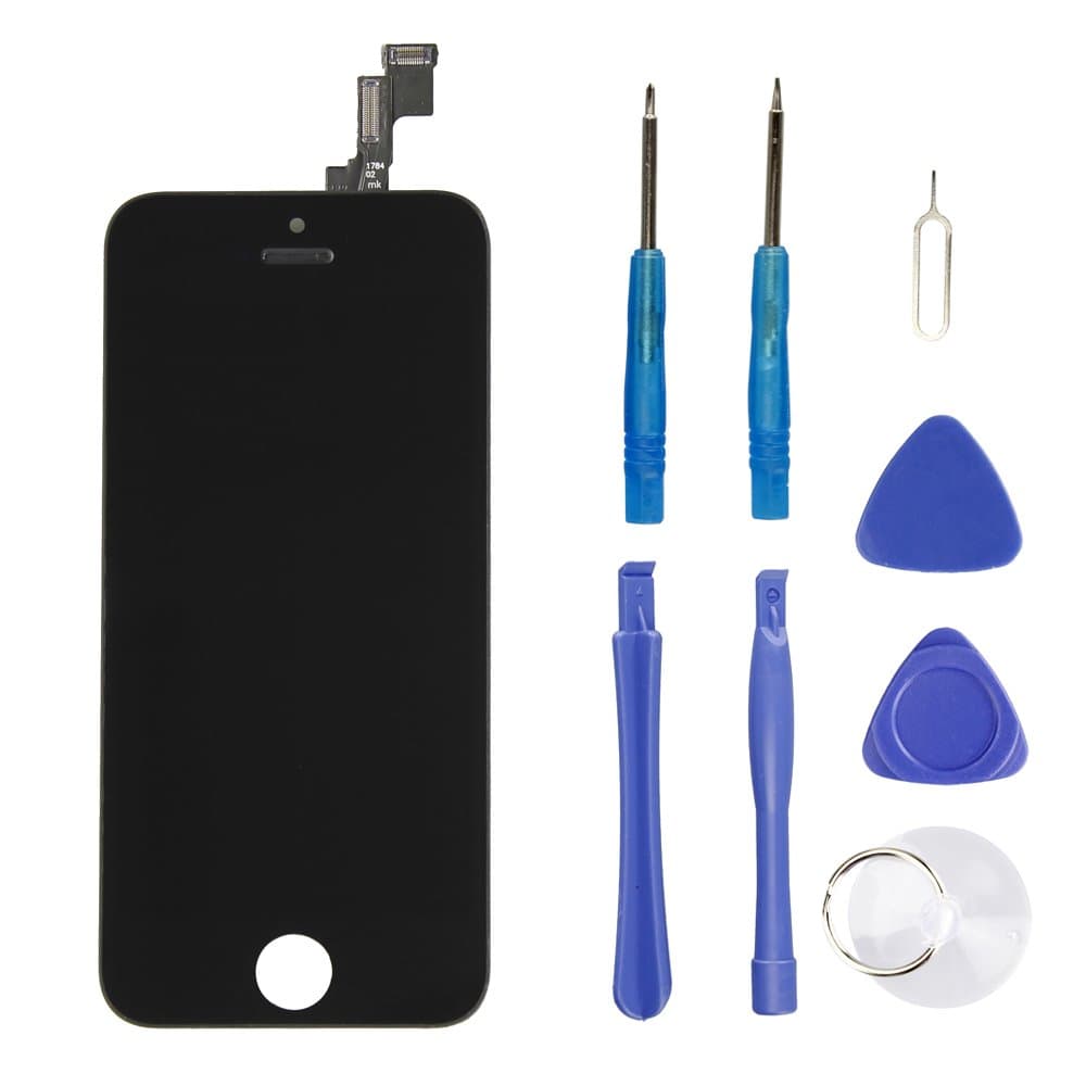 For iPhone 5s LCD screen Touch Screen Digitzer Display Assembly Black with 8pcs tools