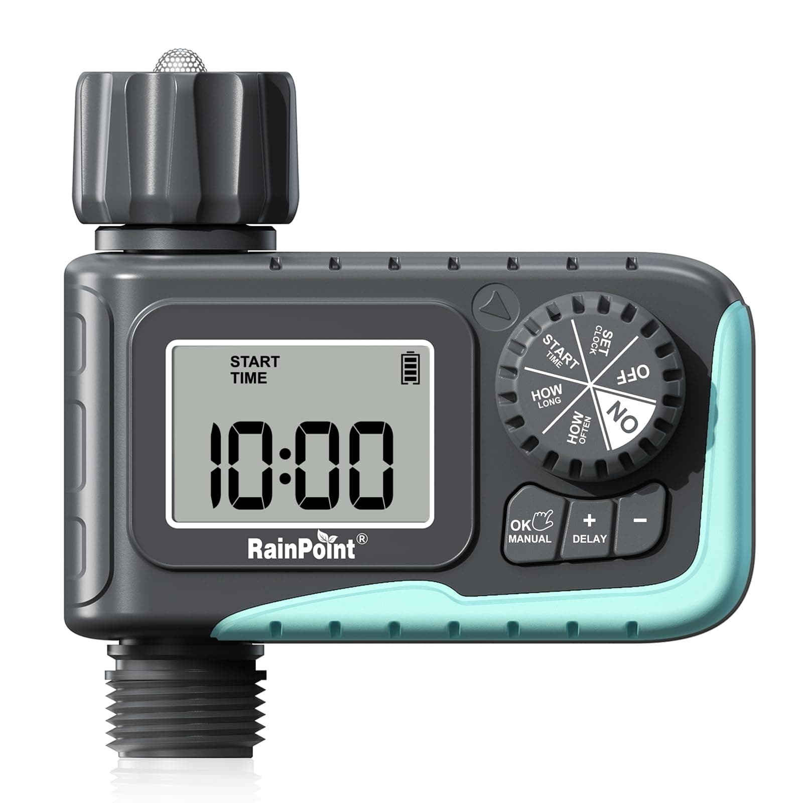 ITV 105 Automatic Garden Drip Irrigation Water Timer | 1-Zone | Universal Tap Adapter | LCD