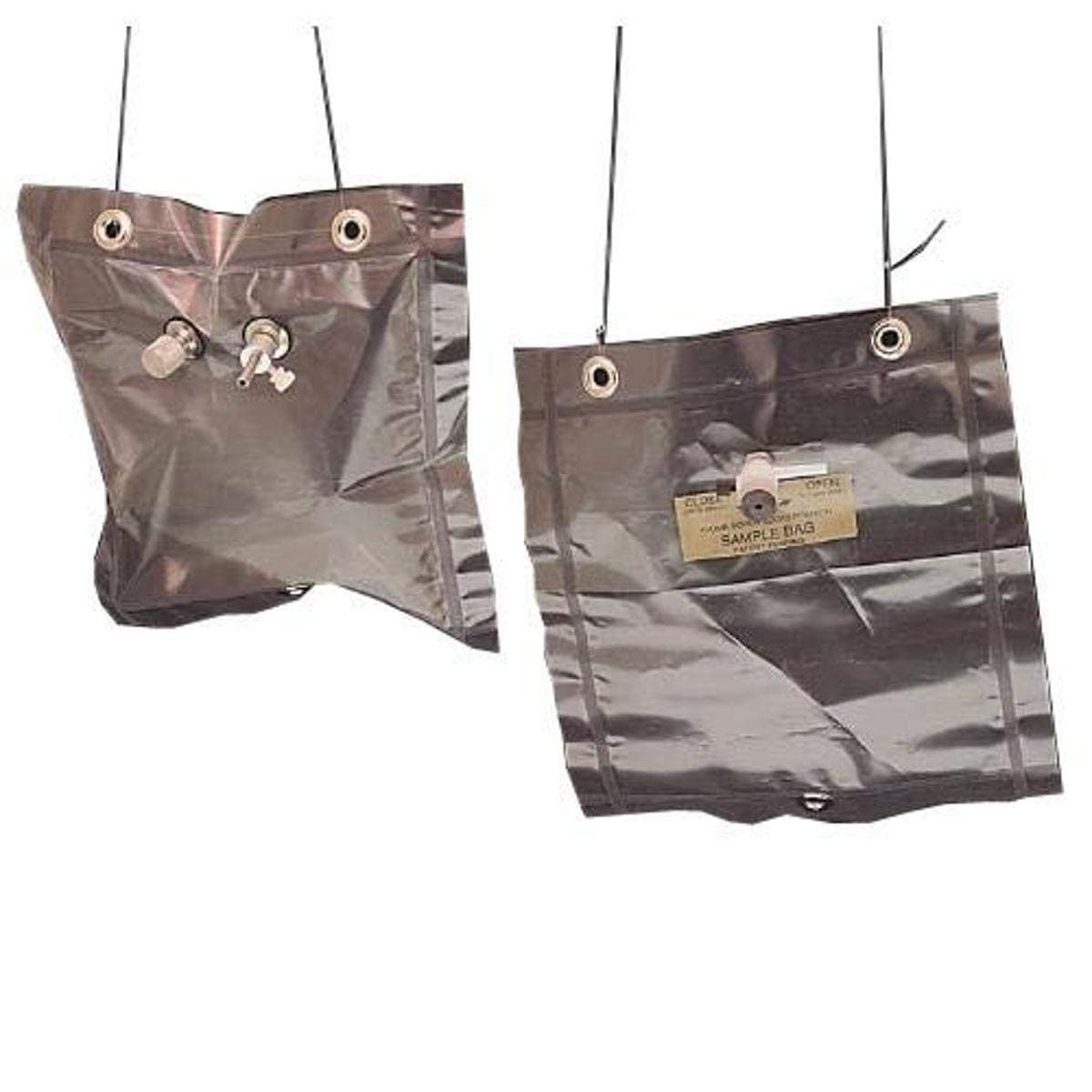 SKC 232-01 Tedlar Sample Bag with Single Polypropylene Fitting, 2 mil Thickness, 1 mm Height, 1 mm Wide, 1 mm Length, 1 Liters, Borosilicate Glass (Pack of 10)