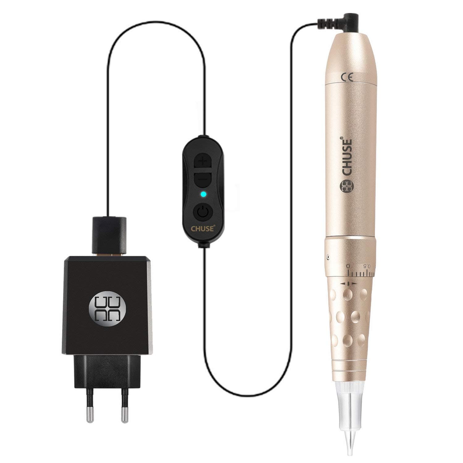 CHUSE C18 Mini Permanent Makeup PMU Tattoo Microblading Machine Kit Supplies for Eyebrow Eyeliner Lips