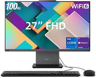 ThinkCentre Neo 50a All-in-One Business Desktop, 27â FHD 100Hz Display, Intel Core i7-13620H, 32GB DDR5 RAM, 1TB SSD, Webcam, HDMI, Type-C, Wi-Fi 6, Wired Keyboard & Mouse, Windows 11 Pro