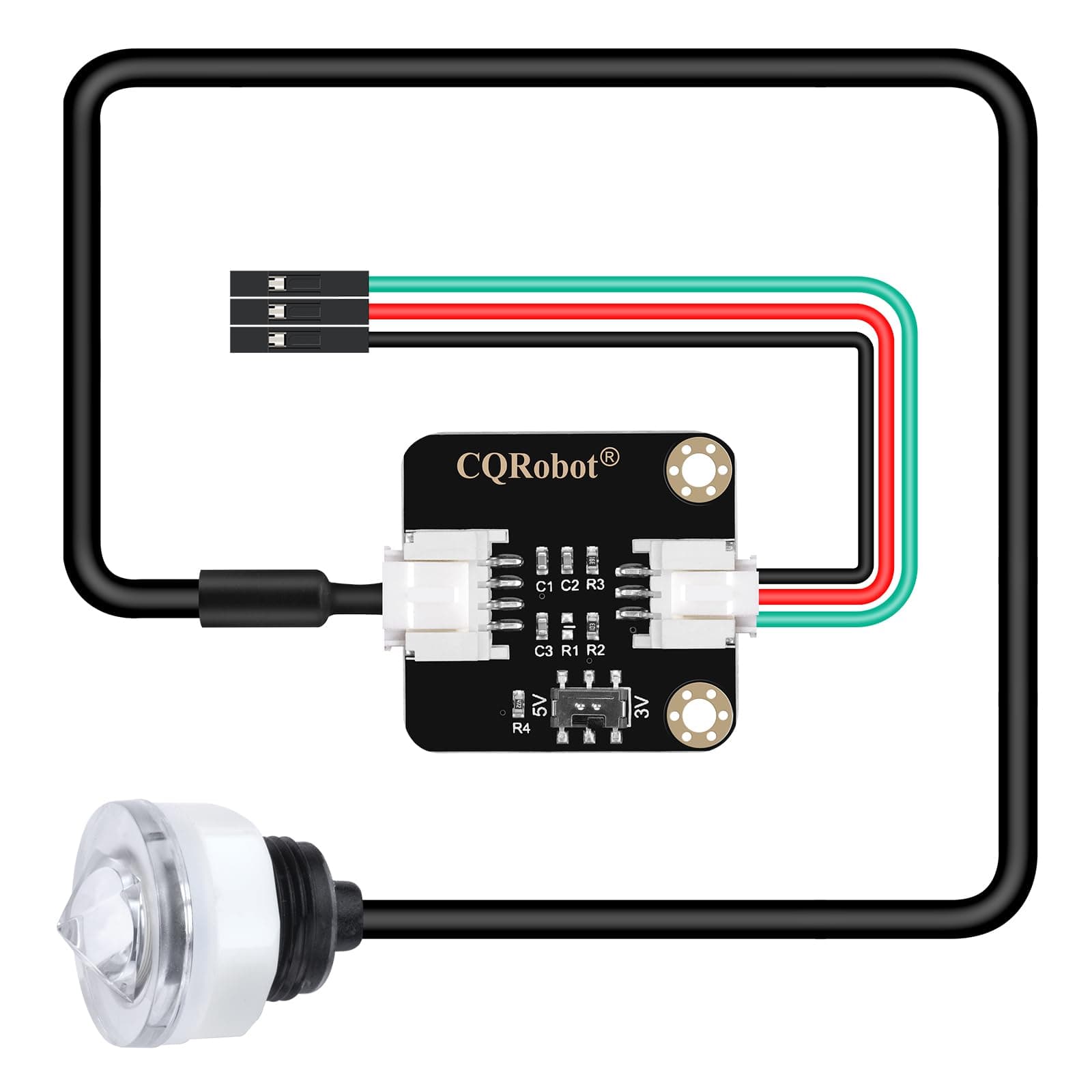 CQRobot Contact Water/Liquid Level Sensor Compatible with Raspberry Pi/Arduino. for Automatic Irrigation Systems, Aquariums, Plants, in the Garden, in Agriculture etc.