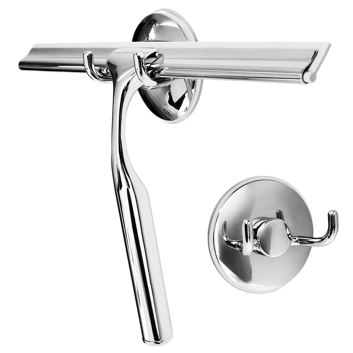 Livememory Shower Squeegee Window Squeegee Suction Cup Squeegees for Bathroom Mirror Wiper, Glass Door Cleaning