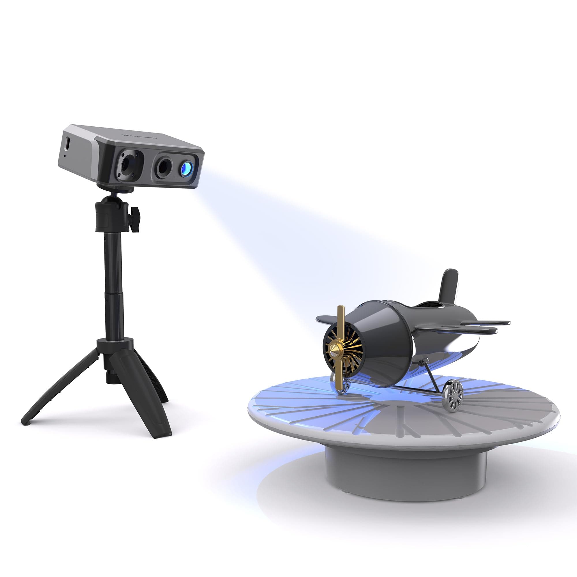 3DMakerpro Seal Lite Handheld 3D Scanner for 3D Printer, 0.02mm High Detailed Precision, 10FPS Scanning Lightning-Fast Speed with Anti-Shake Lenses, 3D Model Scanner for Windows/MacOS - Premium Kit