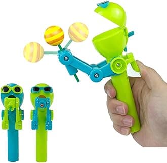 HDLNKAK 2 Pcs Robot Lollipop Holder for Kids, Easter Lollipop Case, Creative Press-to-Store Toy & Fun Gift for Toddlers Over 3 Years Old