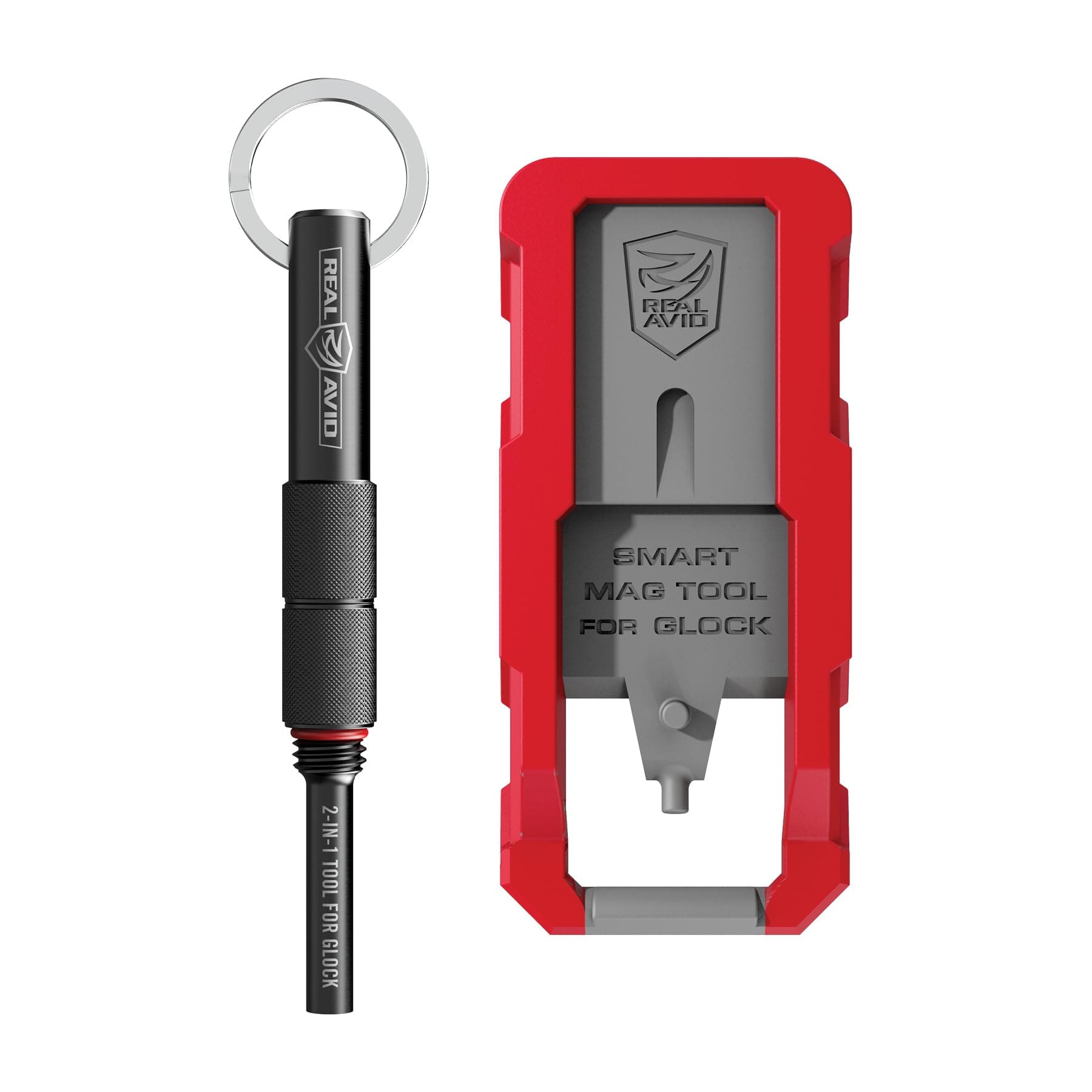 Real Avid Glock Armorer Tool Kit – 2 in 1 Multitool with Sight Tool Punch Tool and Magazine Tool Disassemble Clean Customize Glock Pistols & Magazines for All Generations Except Glock Plus Extensions