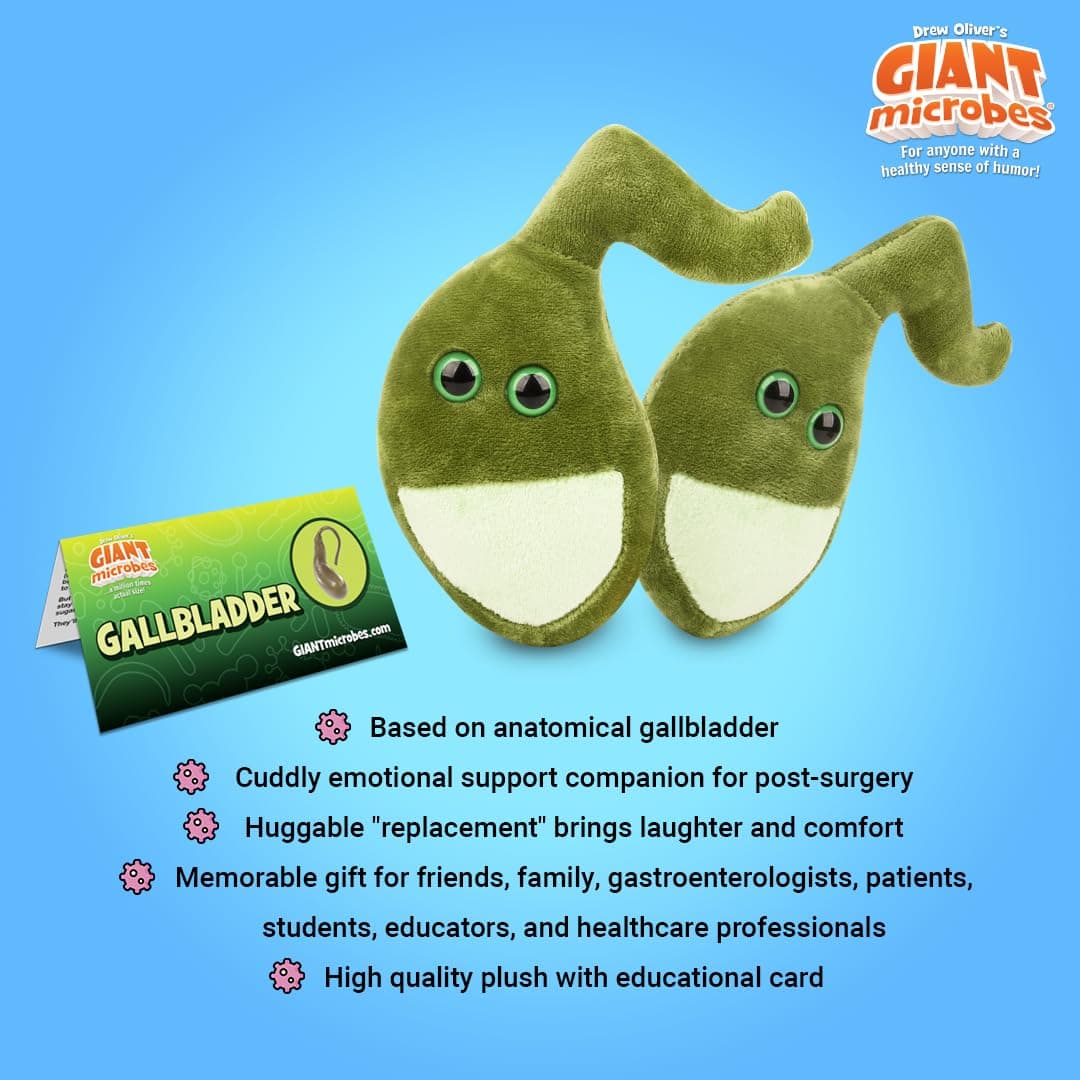 GIANT MICROBES Gallbladder Plush